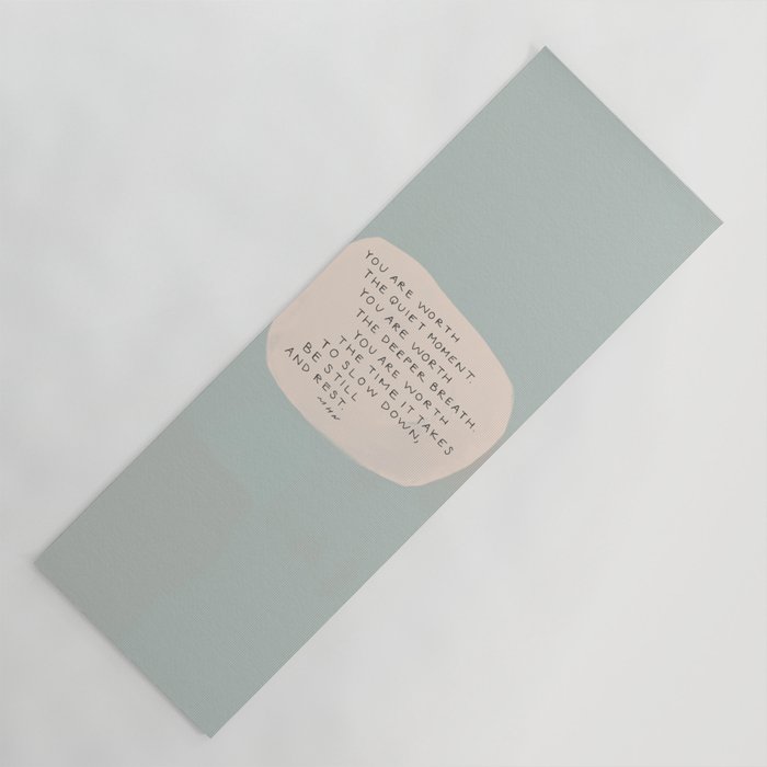 Be Still And Rest. Yoga Mat Gallery Image 1
