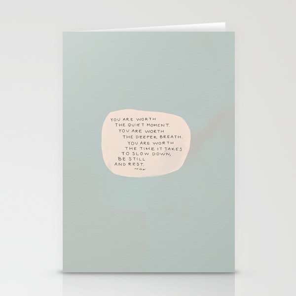 Be Still And Rest. Stationery Card Gallery Image 2
