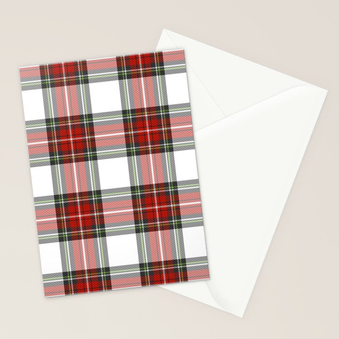 Christmas Tartan Plaid Stationery Card Gallery Image 2