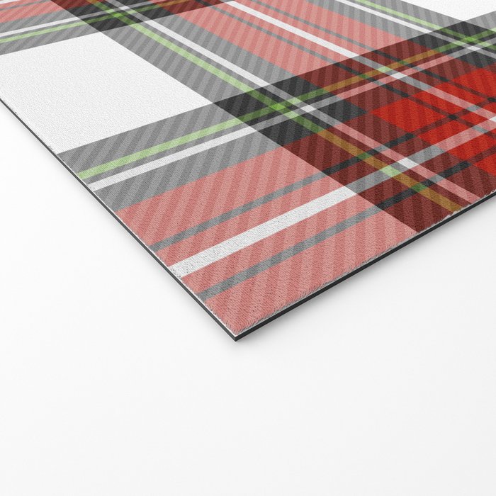 Christmas Tartan Plaid Welcome Mat Gallery Image 2