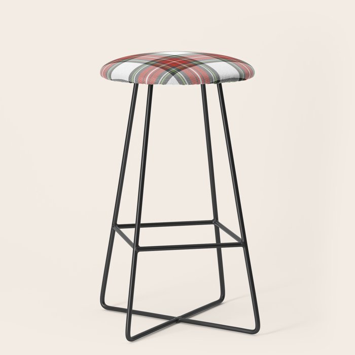 Christmas Tartan Plaid Stool Gallery Image 1