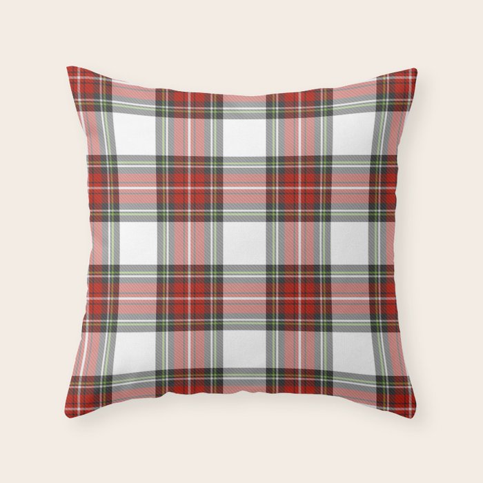 Christmas Tartan Plaid Throw Pillow Gallery Image 6