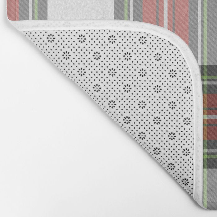 Christmas Tartan Plaid Bath Mat Gallery Image 2