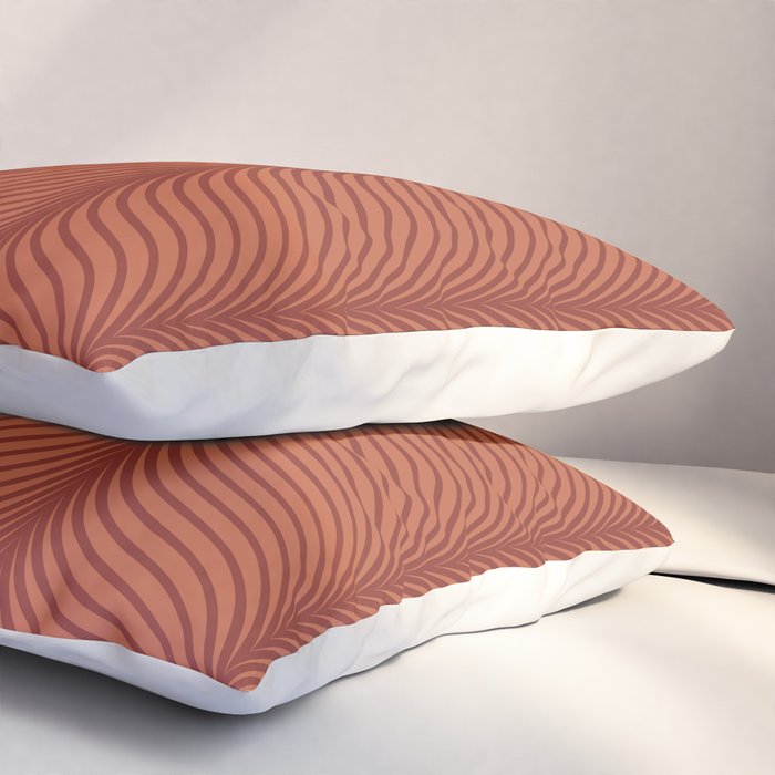 Elysian VI Red Terracotta Pillow Sham Gallery Image 3