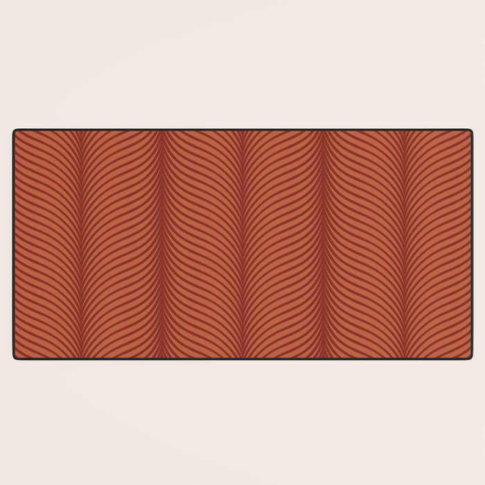 Elysian VI Red Terracotta Desk Mat Gallery Image 3