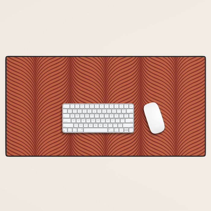 Elysian VI Red Terracotta Desk Mat Gallery Image 1