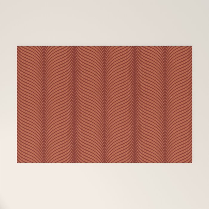 Elysian VI Red Terracotta Welcome Mat Gallery Image 1
