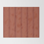 Elysian VI Red Terracotta Throw Blanket Gallery Image 2