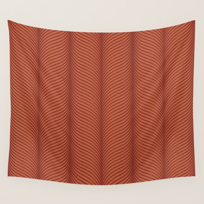 Elysian VI Red Terracotta Wall Tapestry Gallery Image 1