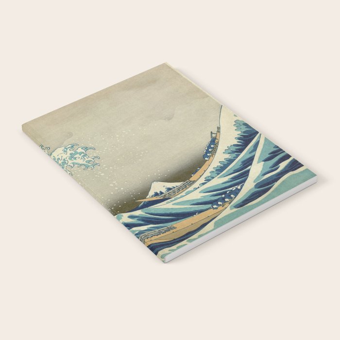 The Classic Japanese Great Wave off Kanagawa Print by Hokusai Notebook Gallery Image 1