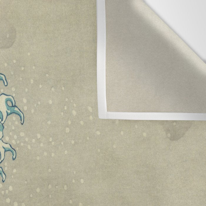 The Classic Japanese Great Wave off Kanagawa Print by Hokusai Wall Tapestry Gallery Image 3