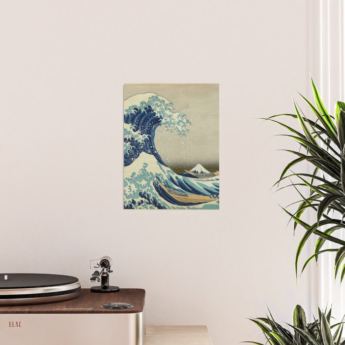 The Classic Japanese Great Wave off Kanagawa Print by Hokusai Poster Gallery Image 2