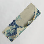 The Classic Japanese Great Wave off Kanagawa Print by Hokusai Yoga Mat Gallery Image 1