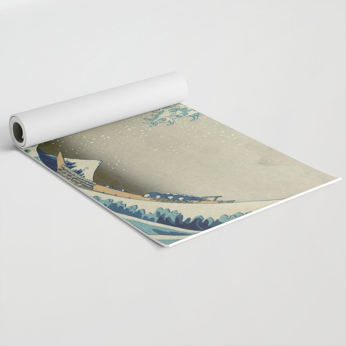 The Classic Japanese Great Wave off Kanagawa Print by Hokusai Yoga Mat Gallery Image 2