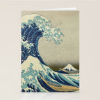 The Classic Japanese Great Wave off Kanagawa Print by Hokusai Stationery Card Gallery Image 2