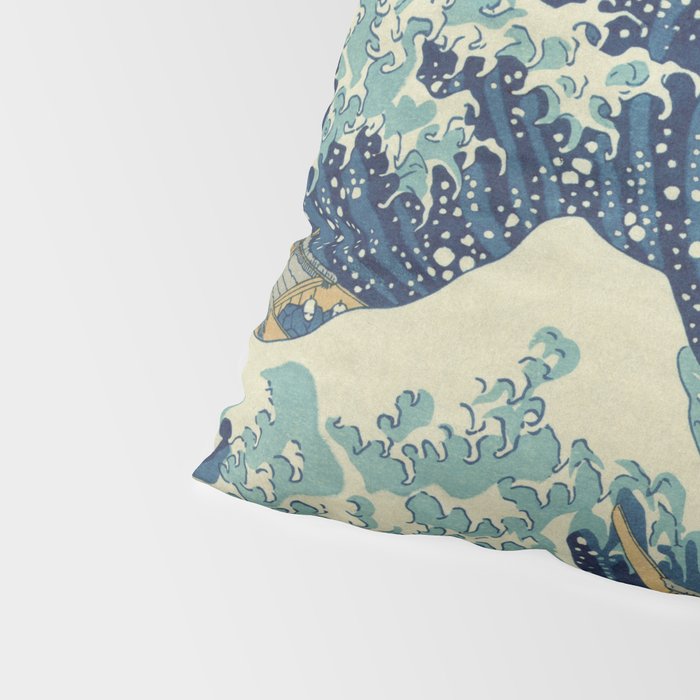 The Classic Japanese Great Wave off Kanagawa Print by Hokusai Pillow Sham Gallery Image 4