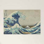 The Classic Japanese Great Wave off Kanagawa Print by Hokusai Welcome Mat Gallery Image 1