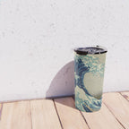 The Classic Japanese Great Wave off Kanagawa Print by Hokusai Travel Mug Gallery Image 4