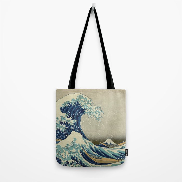 The Classic Japanese Great Wave off Kanagawa Print by Hokusai Tote Bag Gallery Image 2