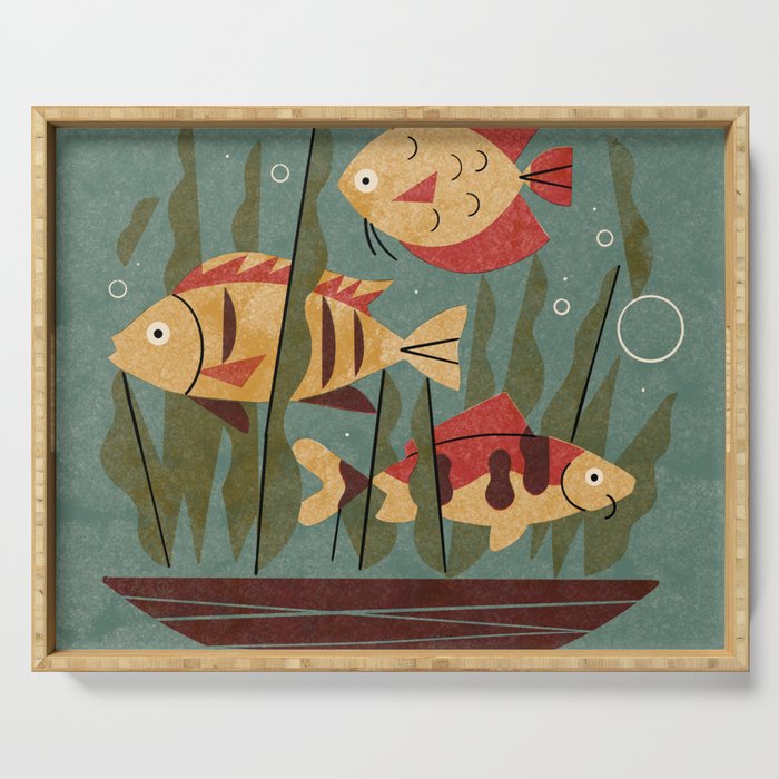 Fish and Seaweed Serving Tray Gallery Image 1