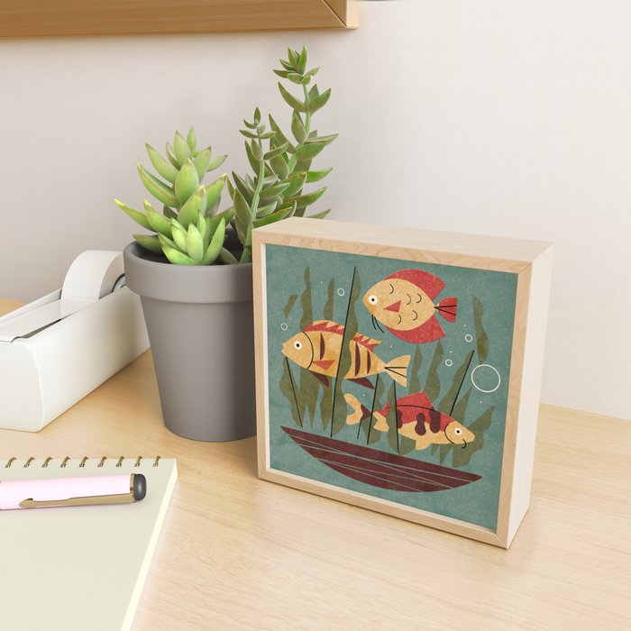 Fish and Seaweed Mini Art Print Gallery Image 2