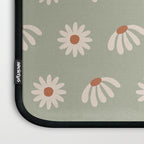 Sage green daisy pattern Laptop Sleeve Gallery Image 3