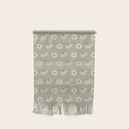 Sage green daisy pattern Wall Hanging Gallery Image 1