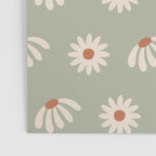 Sage green daisy pattern Poster Gallery Image 3