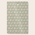 Sage green daisy pattern Cutting Board Gallery Image 1