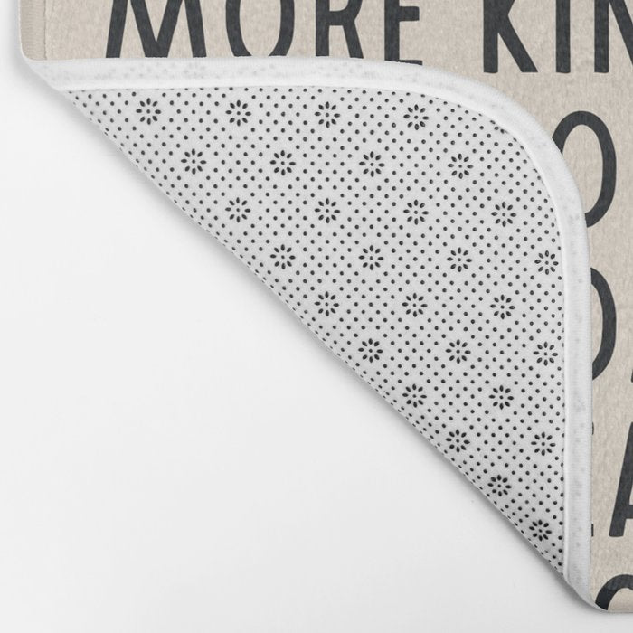 More - Modern Typography Print Bath Mat Gallery Image 2