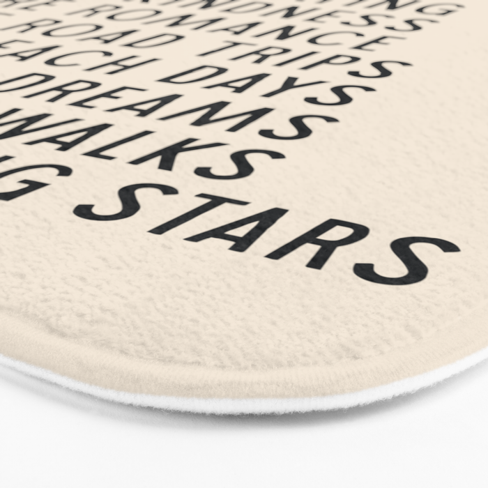 More - Modern Typography Print Bath Mat Gallery Image 3