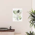 Forest Bouquet - Green Leaves Watercolor Poster Gallery Image 2