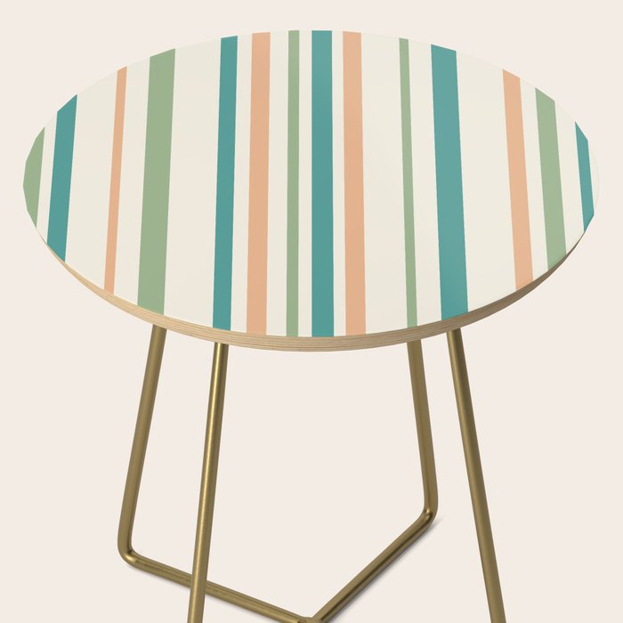 Classic Stripes XXVI - Natural Boho Side Table Gallery Image 2