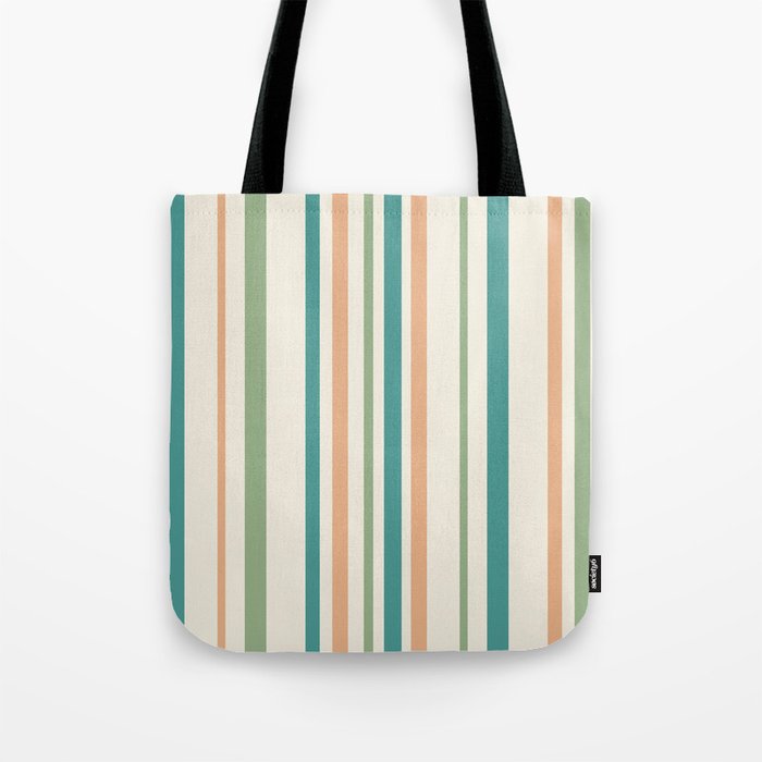 Classic Stripes XXVI - Natural Boho Tote Bag Gallery Image 1
