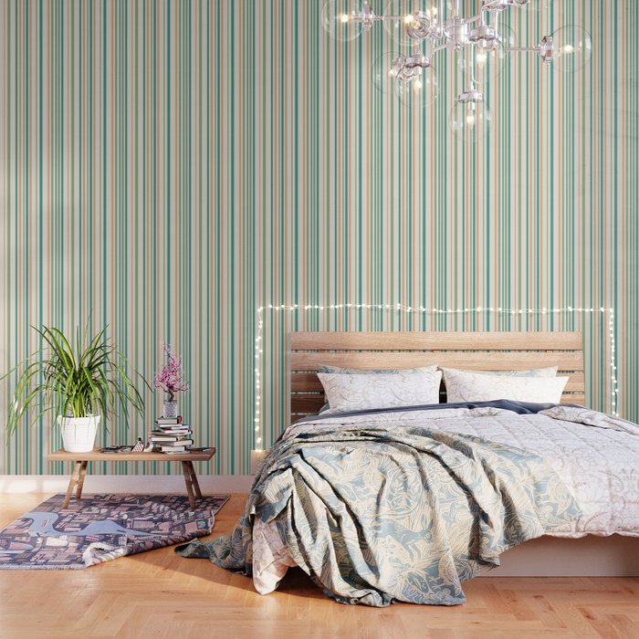 Classic Stripes XXVI - Natural Boho Wallpaper Gallery Image 3