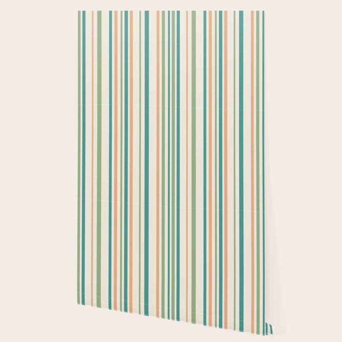 Classic Stripes XXVI - Natural Boho Wallpaper Gallery Image 2
