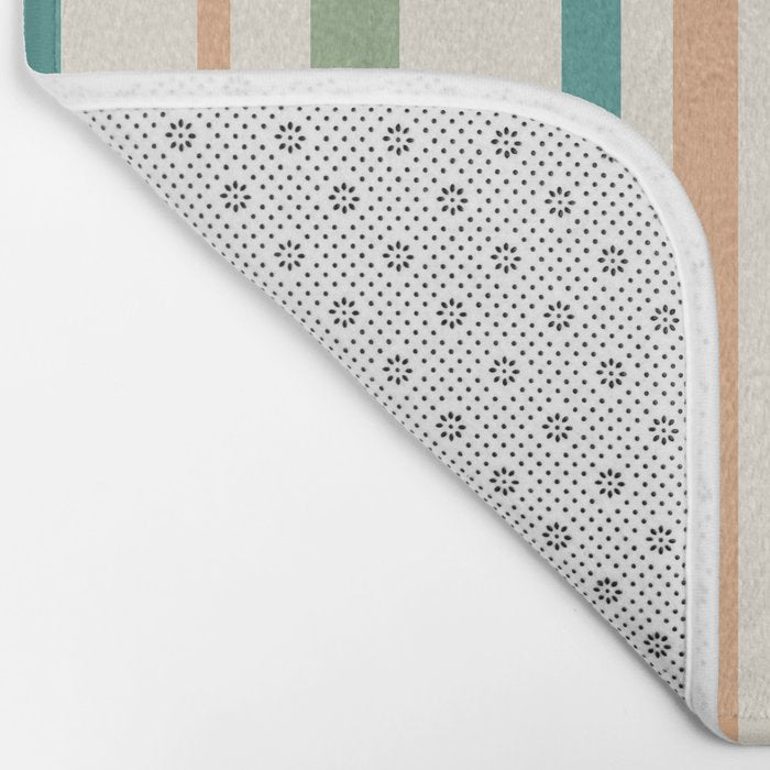 Classic Stripes XXVI - Natural Boho Bath Mat Gallery Image 2