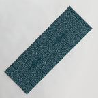 Celestial Stars Art, Teal Green, Boho Wall Art Yoga Mat Gallery Image 1