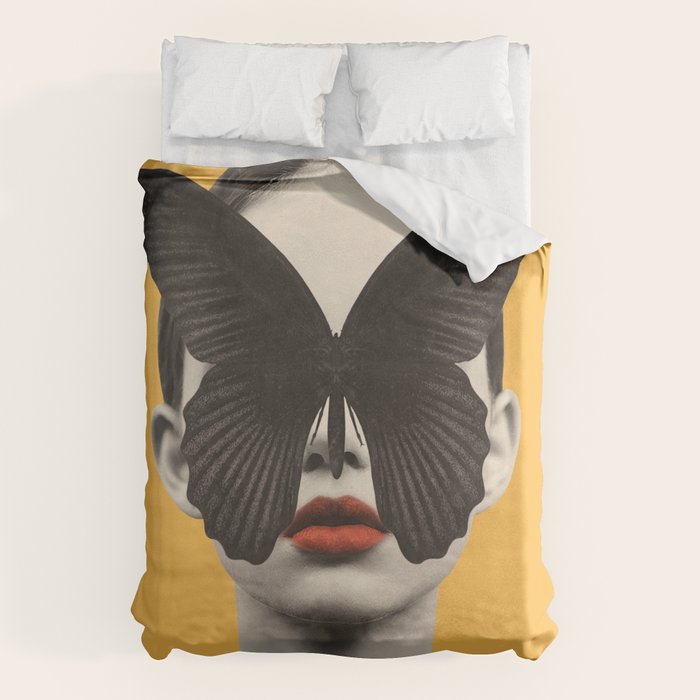 BLACK BUTTERFLY 2 Duvet Cover Gallery Image 6