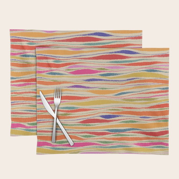 Irregular Lines / Summer Palette Placemat Gallery Image 1