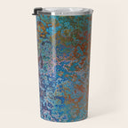 Vintage Rust, Copper and Blue Travel Mug Gallery Image 3