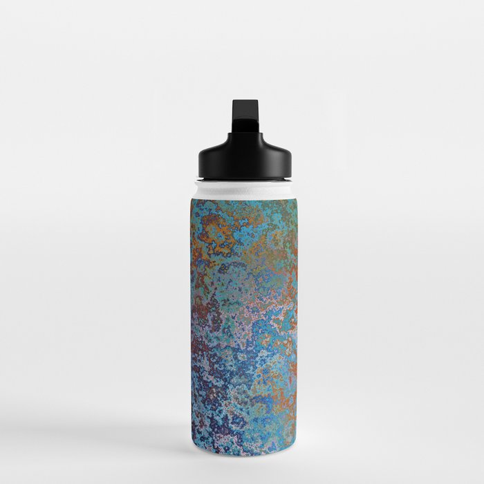 Vintage Rust, Copper and Blue Water Bottle Gallery Image 3