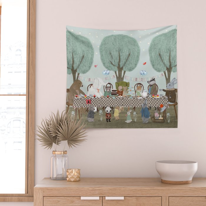 little tea party Wall Tapestry Gallery Image 2
