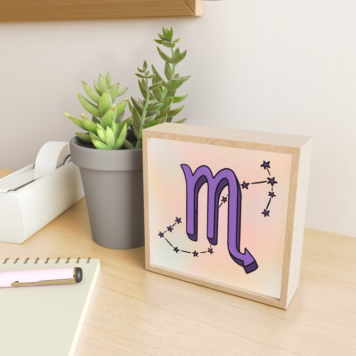 Scorpio Symbol Mini Art Print Gallery Image 2