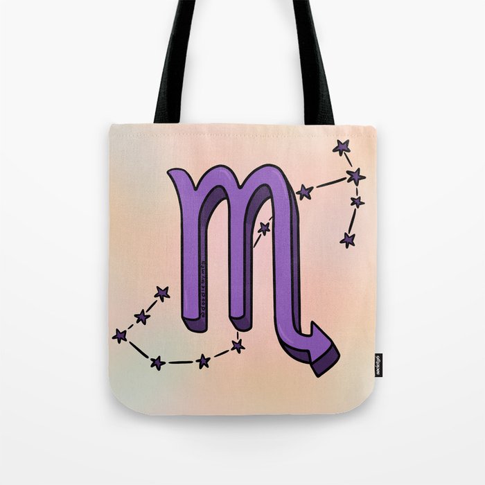 Scorpio Symbol Tote Bag Gallery Image 1