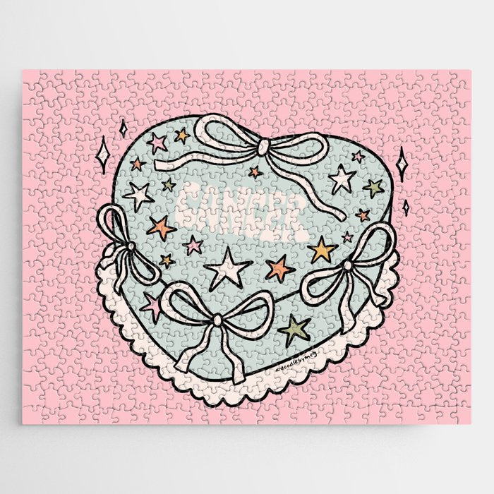 Cancer Heart Cake Jigsaw Puzzle Gallery Image 1