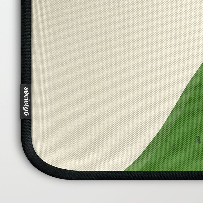 Minimalist Green Cat Laptop Sleeve Gallery Image 3