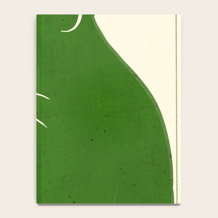 Minimalist Green Cat Notebook Gallery Image 4