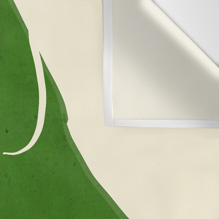 Minimalist Green Cat Wall Tapestry Gallery Image 3