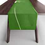 Minimalist Green Cat Table Runner Gallery Image 1